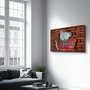 Wallity CAM-4014 Pintura Decorativa de Vidrio Templado Multicolor 46 x 72 cm